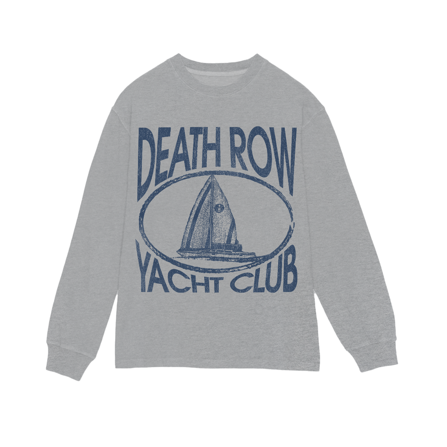 Death Row Records - Death Row Athletics Long Sleeve Tee Grey
