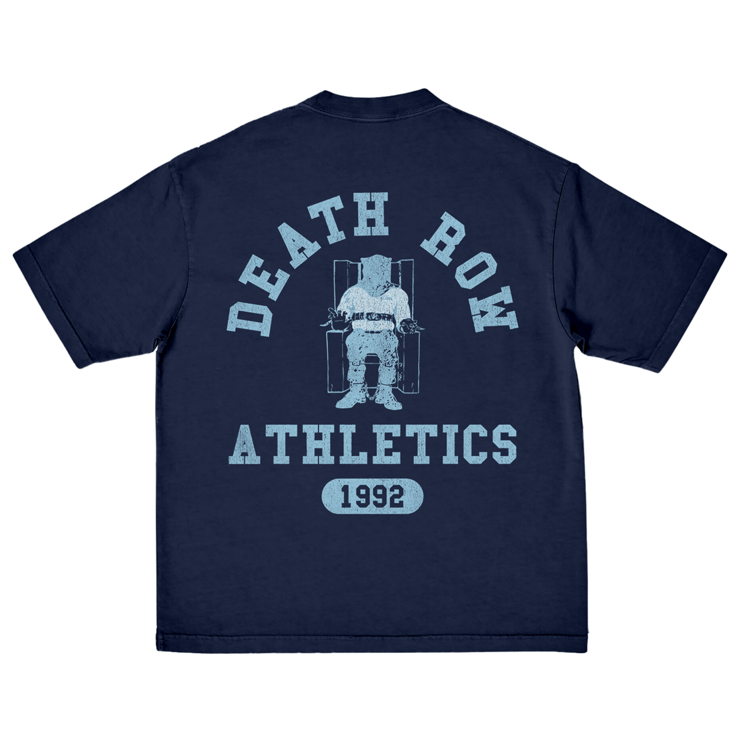 Death Row Records - Death Row Athletics Tee Navy